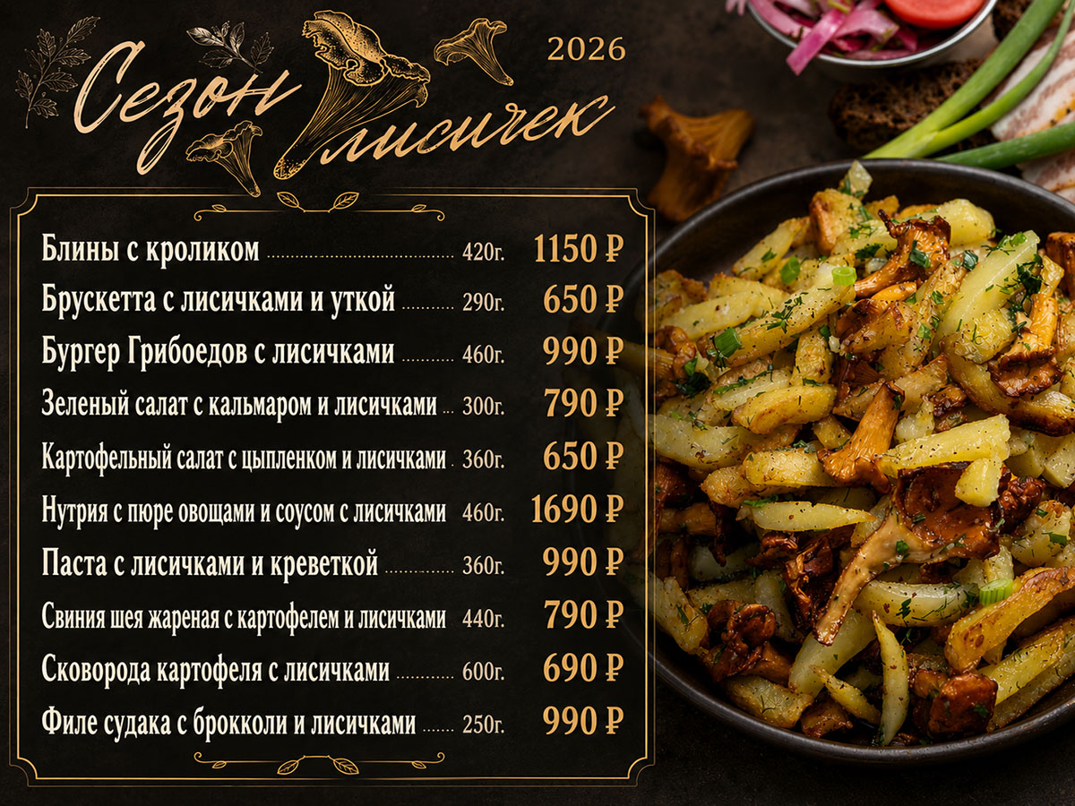 Сезон лисичек в «Петре Петровиче»